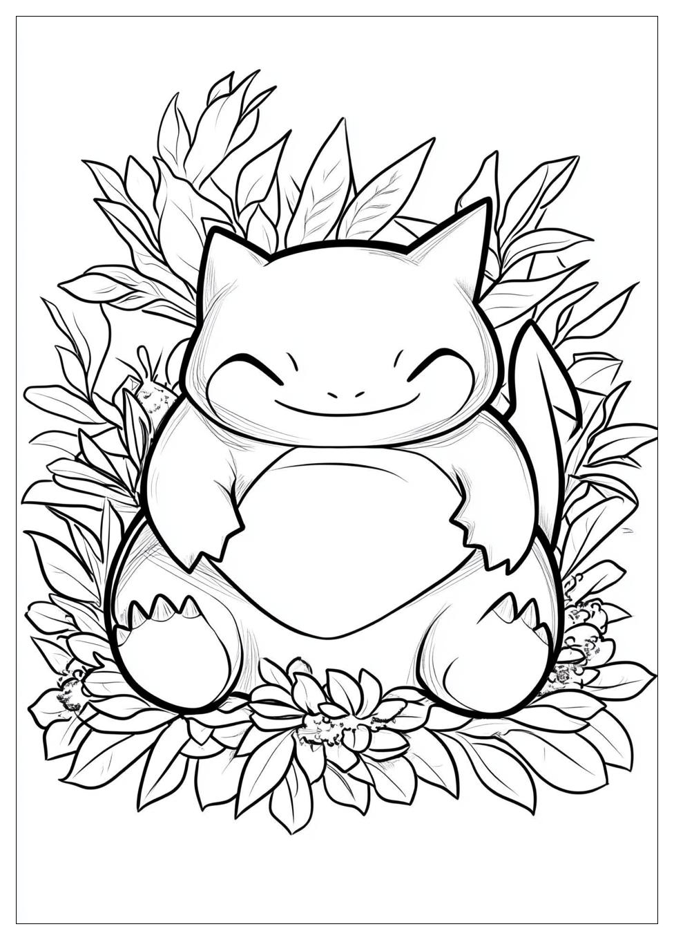 Kolorowanki Do Druku Snorlax 4