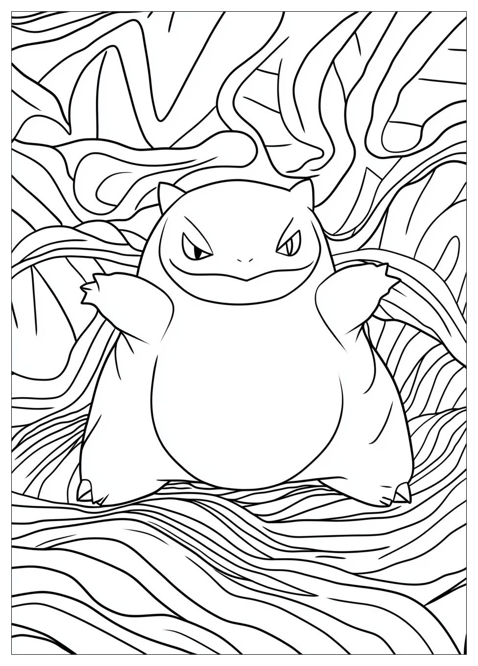 Kolorowanki Do Druku Snorlax 5