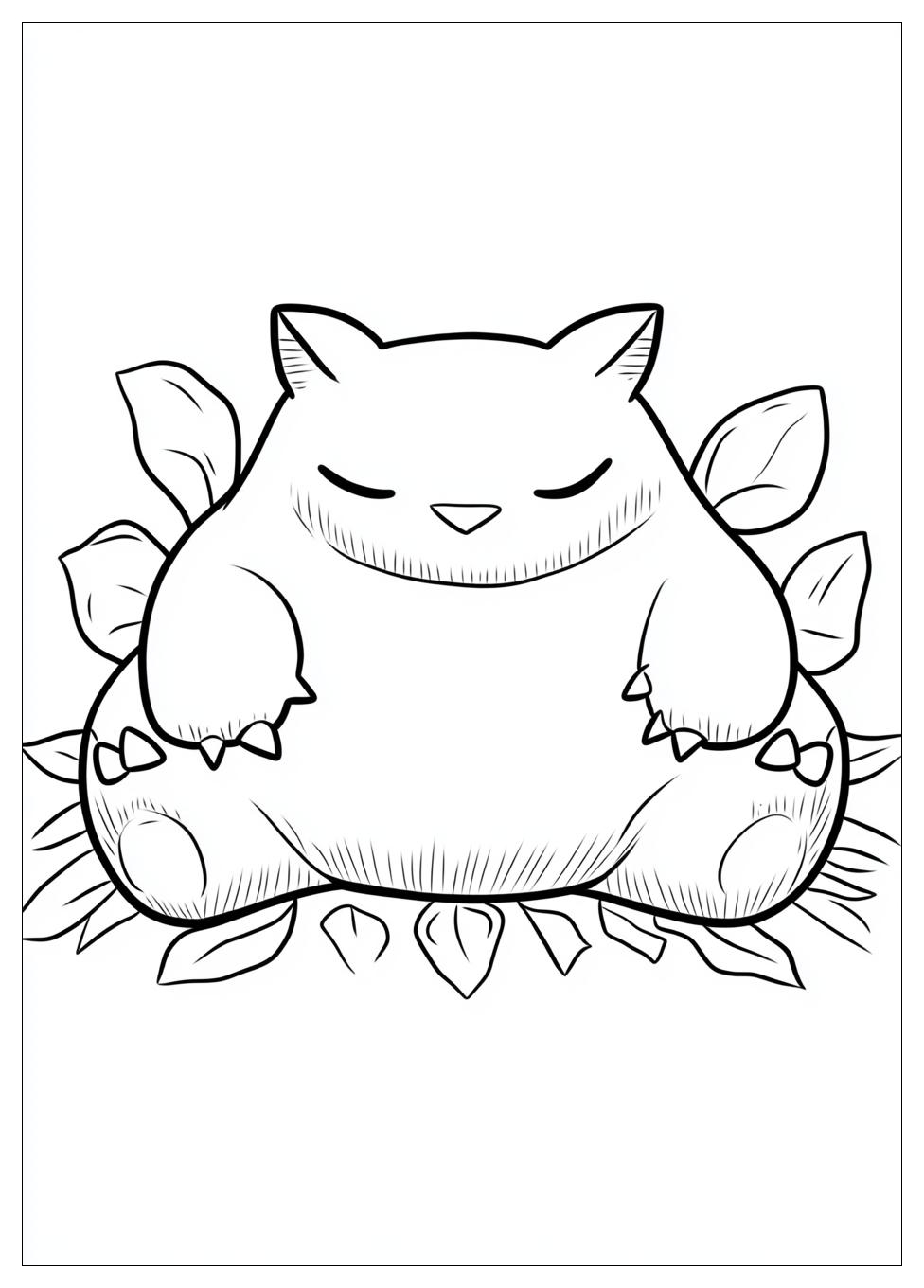 Kolorowanki Do Druku Snorlax 6