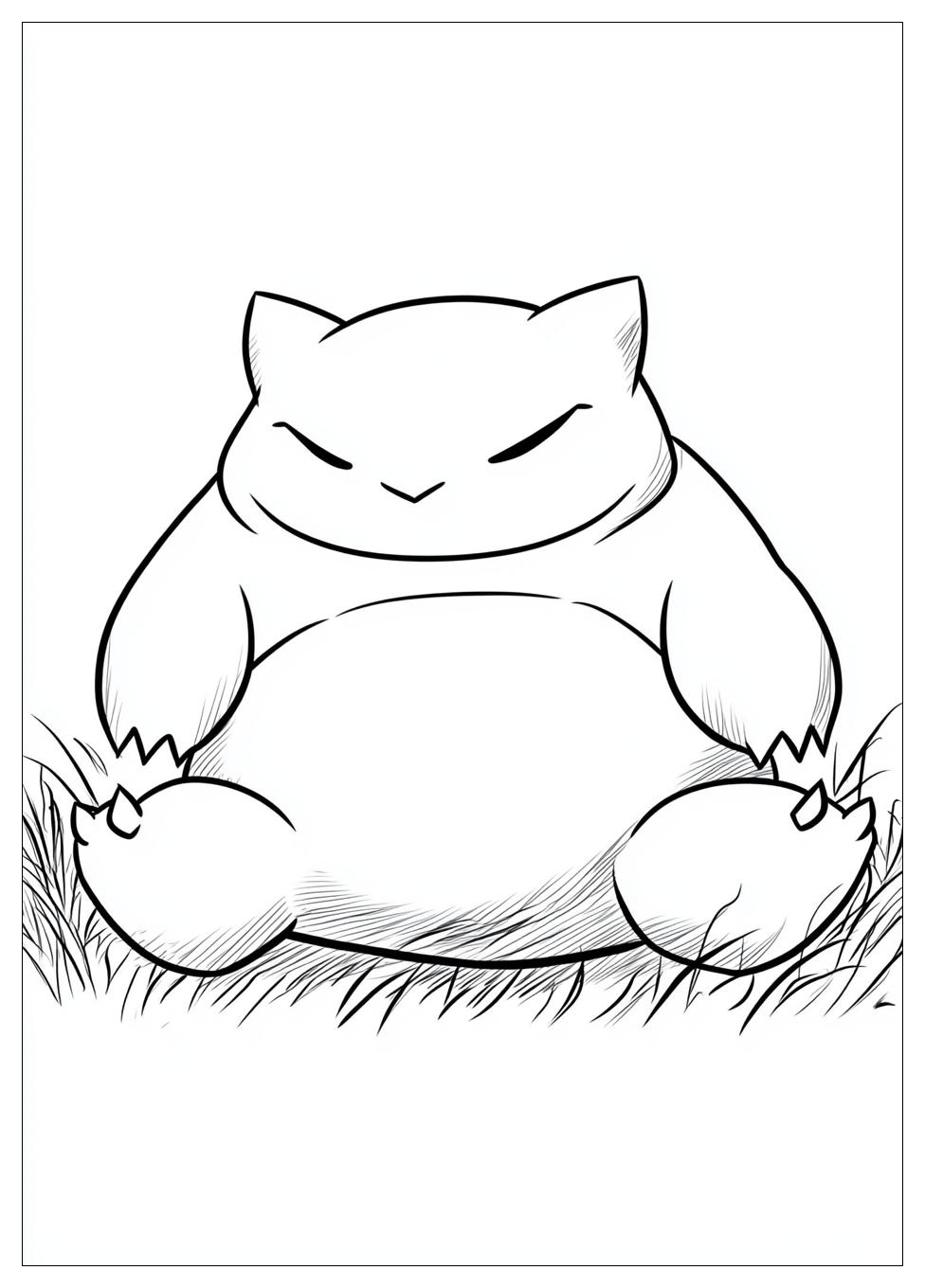 Kolorowanki Do Druku Snorlax 7