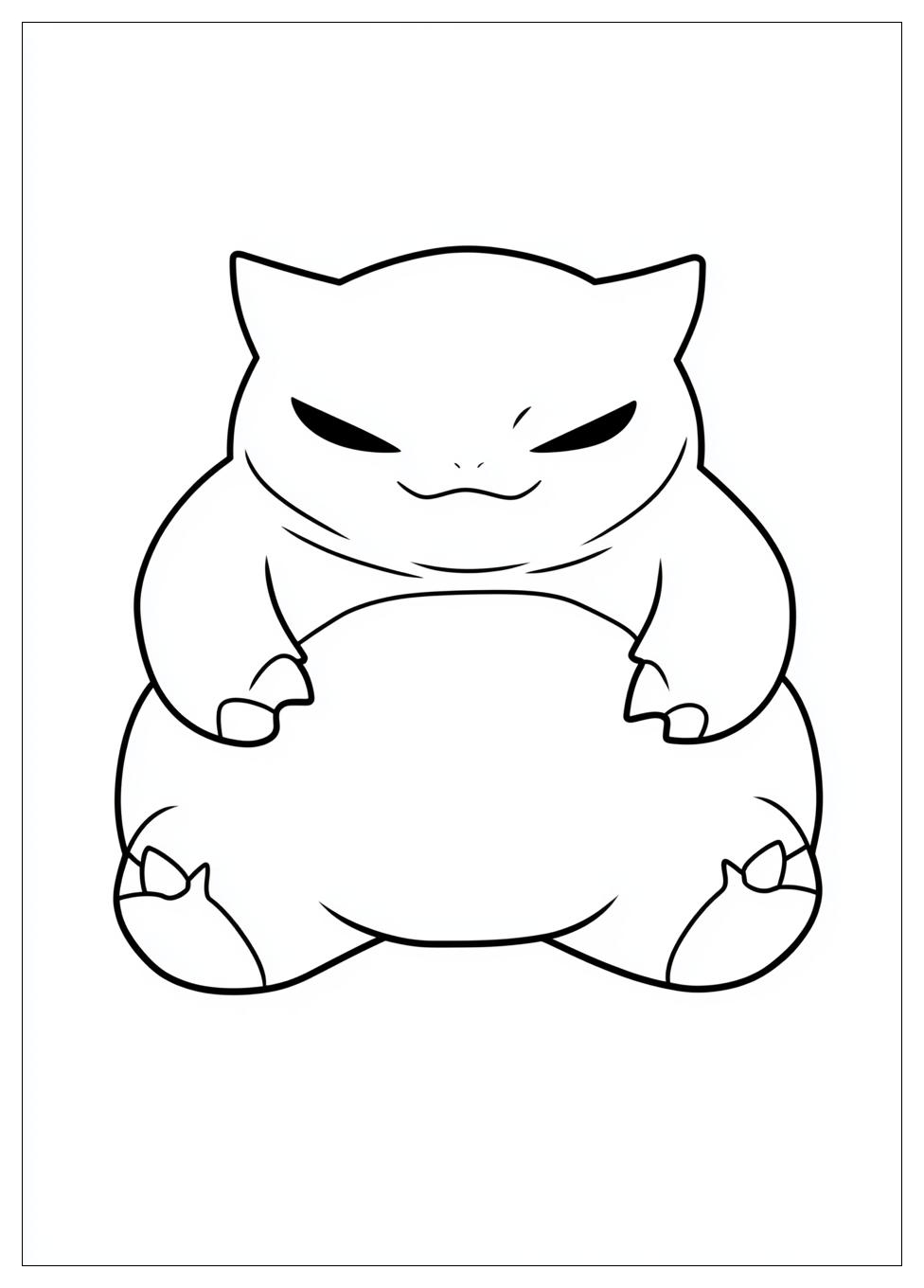 Kolorowanki Do Druku Snorlax 9