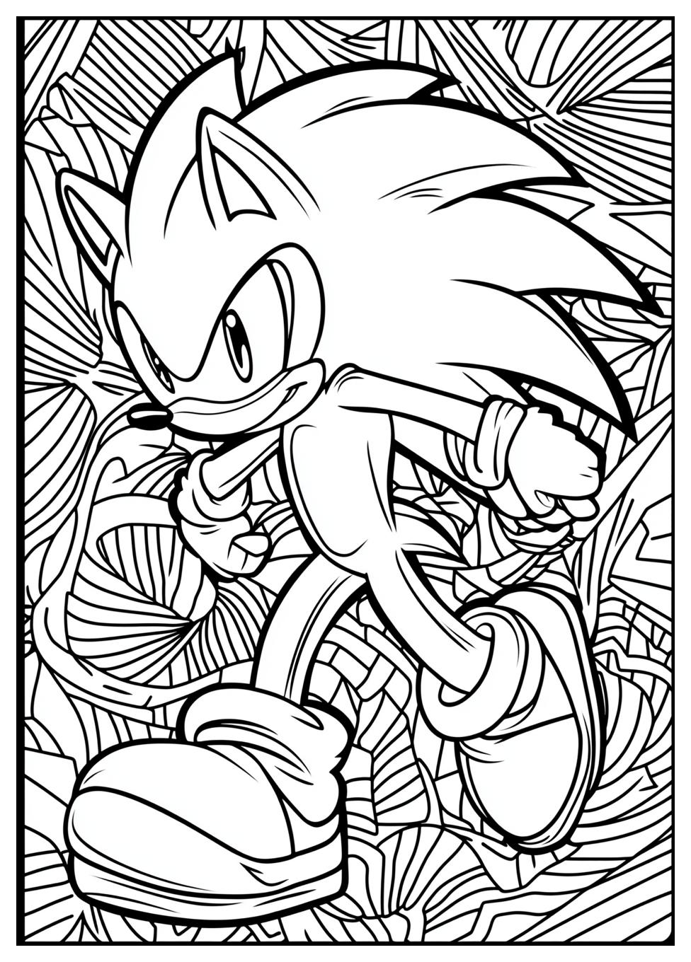 Kolorowanki Do Druku Sonic 17