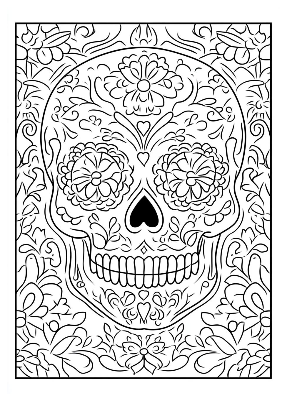 Kolorowanki Do Druku Sugar Skull 1