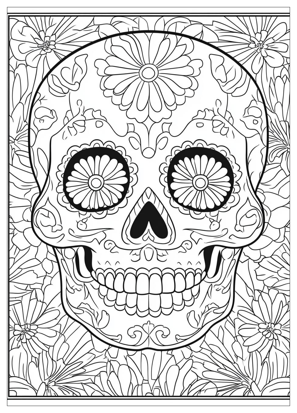 Kolorowanki Do Druku Sugar Skull 12