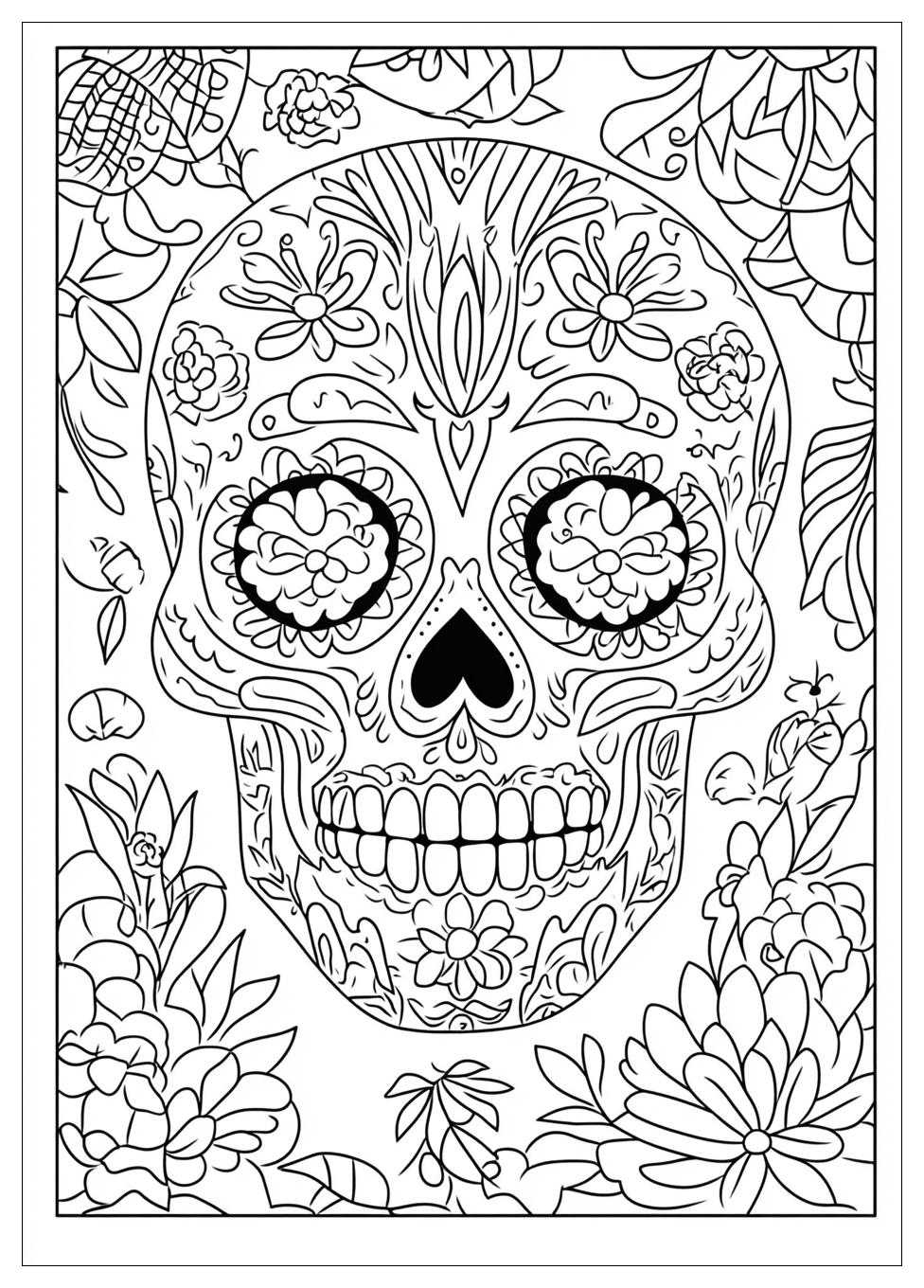 Kolorowanki Do Druku Sugar Skull 13