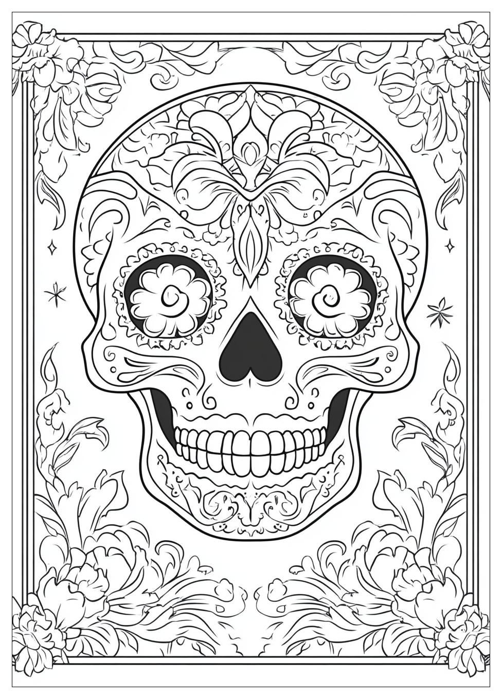 Kolorowanki Do Druku Sugar Skull 17