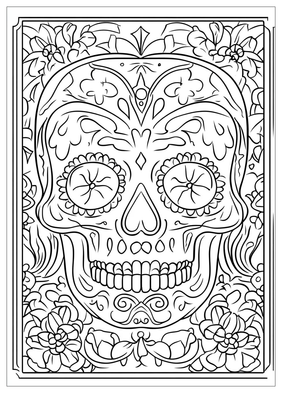 Kolorowanki Do Druku Sugar Skull 19