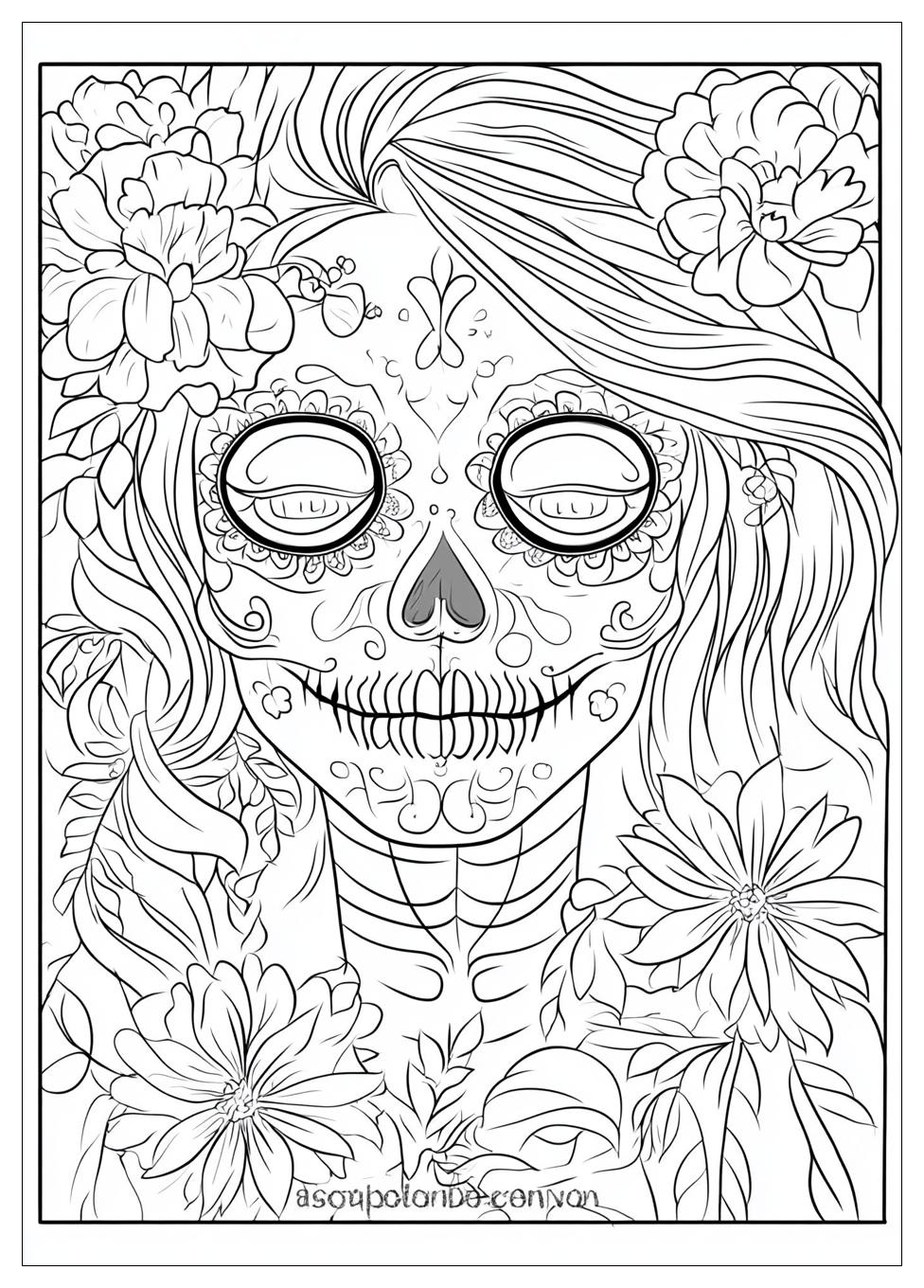 Kolorowanki Do Druku Sugar Skull 8