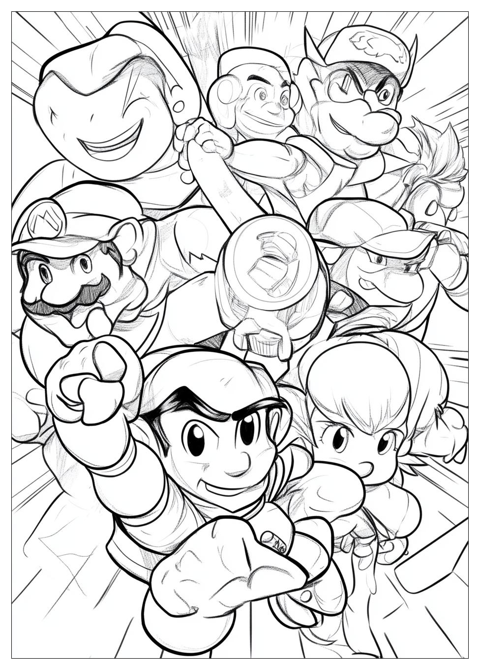 Kolorowanki Do Druku Super Smash Bros 1