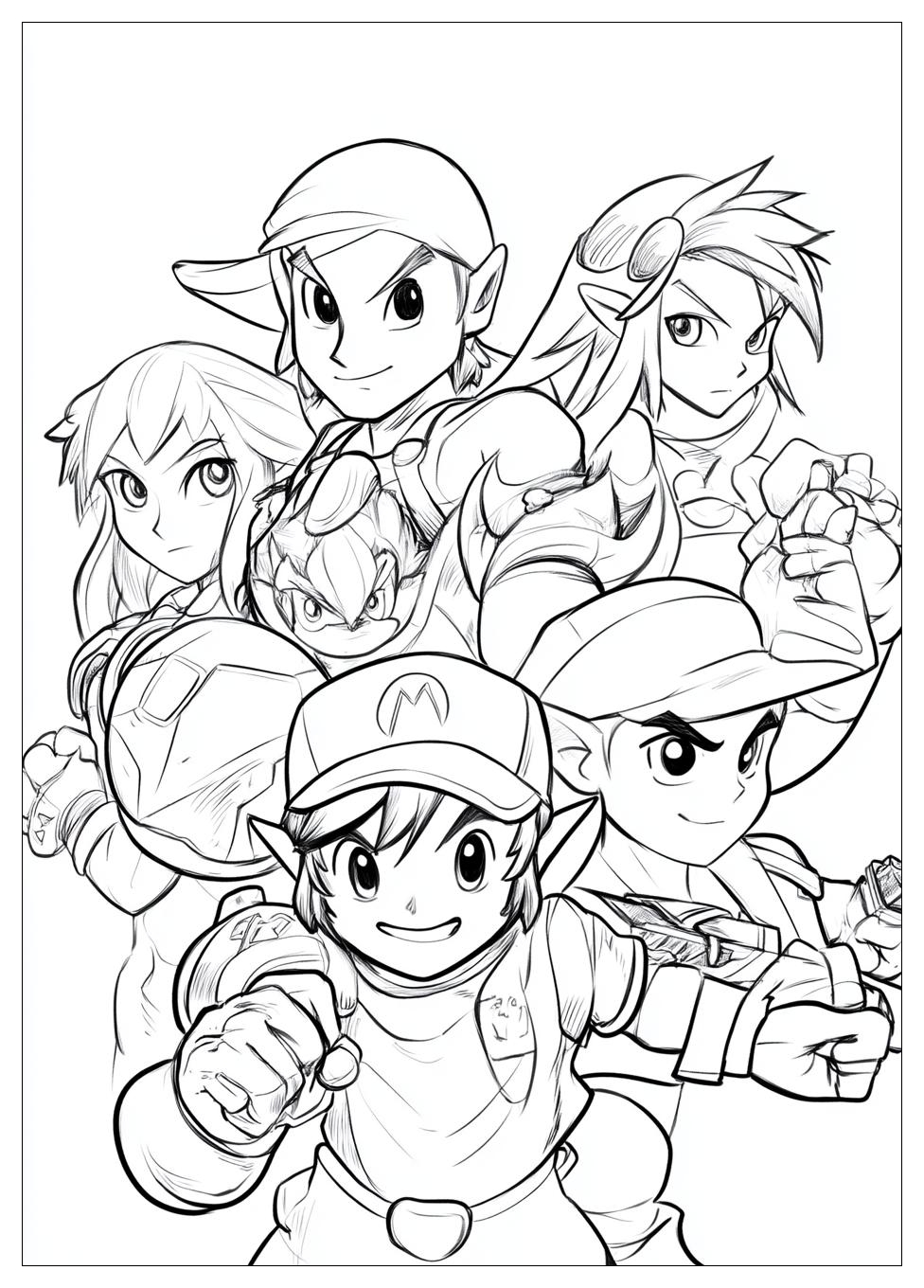 Kolorowanki Do Druku Super Smash Bros 12