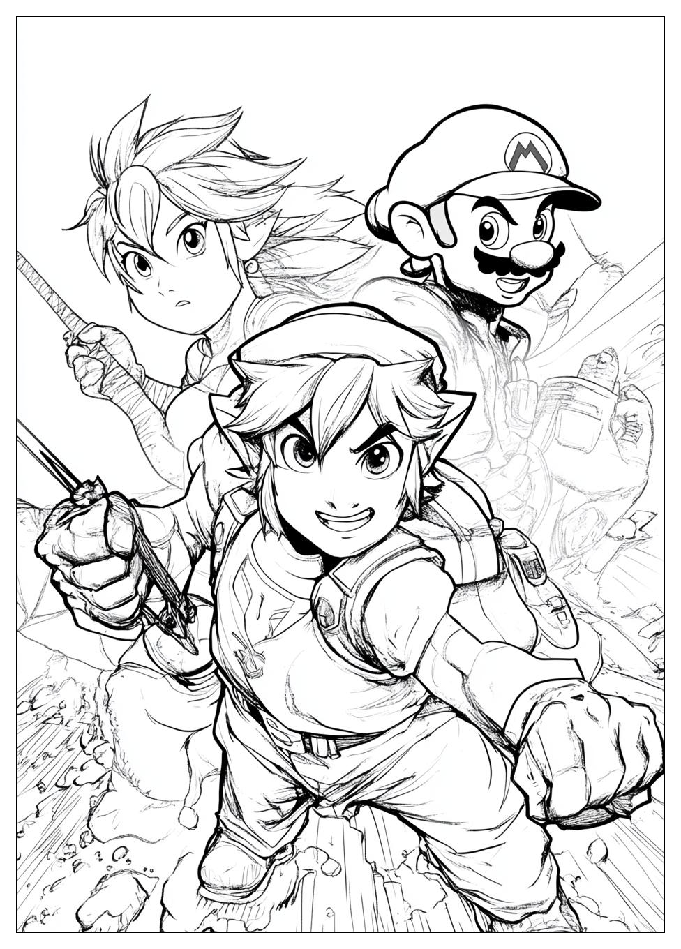 Kolorowanki Do Druku Super Smash Bros 15