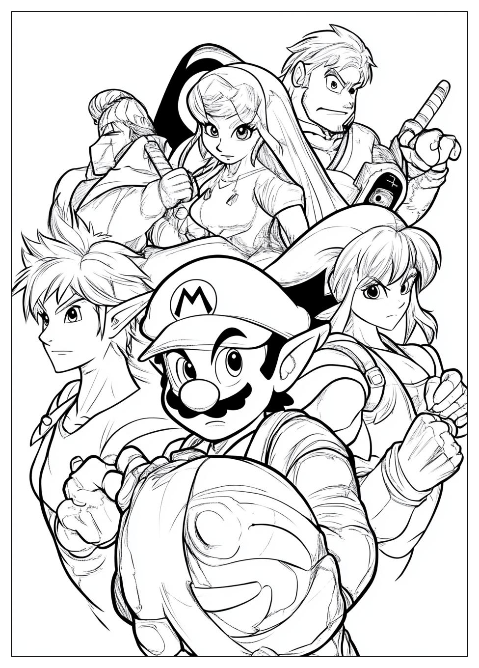 Kolorowanki Do Druku Super Smash Bros 5