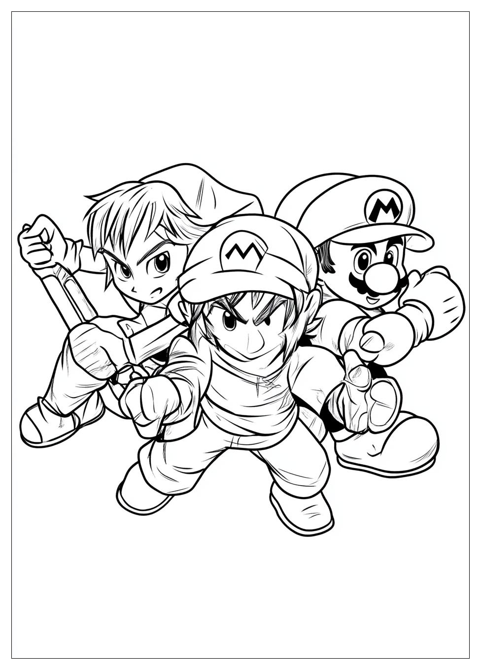 Kolorowanki Do Druku Super Smash Bros 6