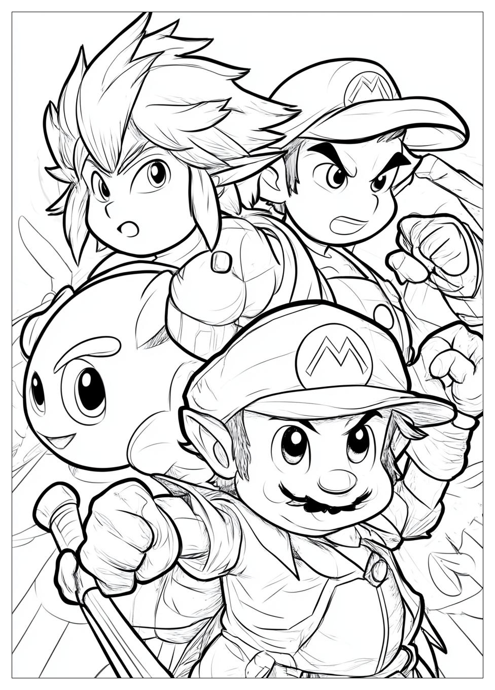 Kolorowanki Do Druku Super Smash Bros 9