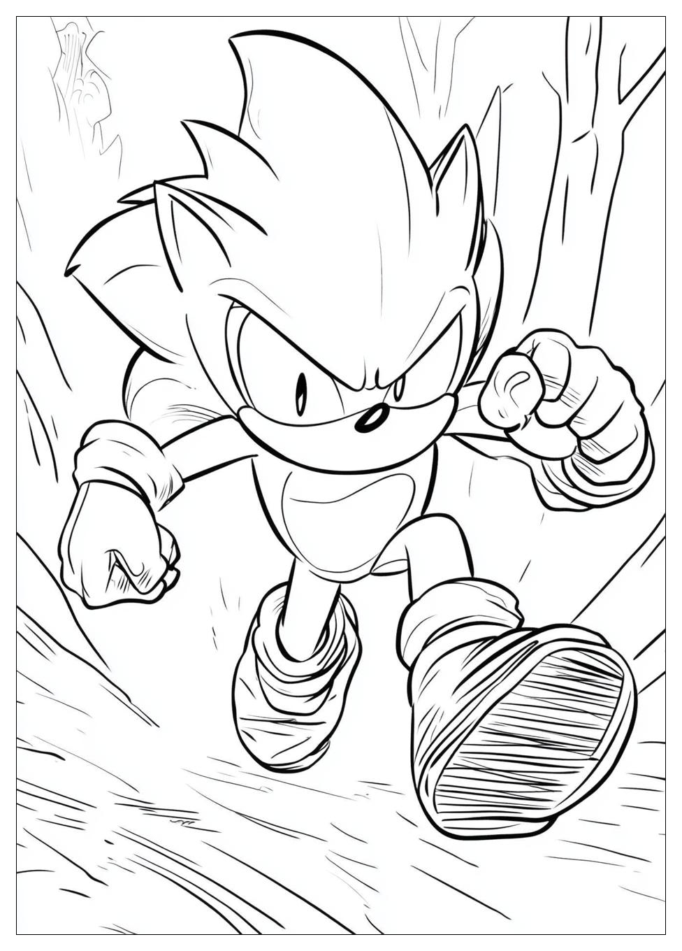 Kolorowanki Do Druku Super Sonic 1