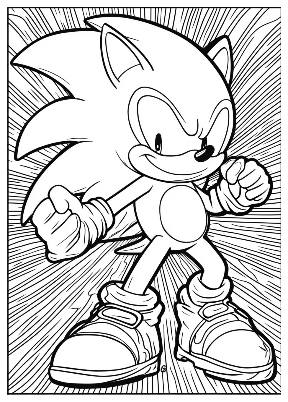 Kolorowanki Do Druku Super Sonic 16