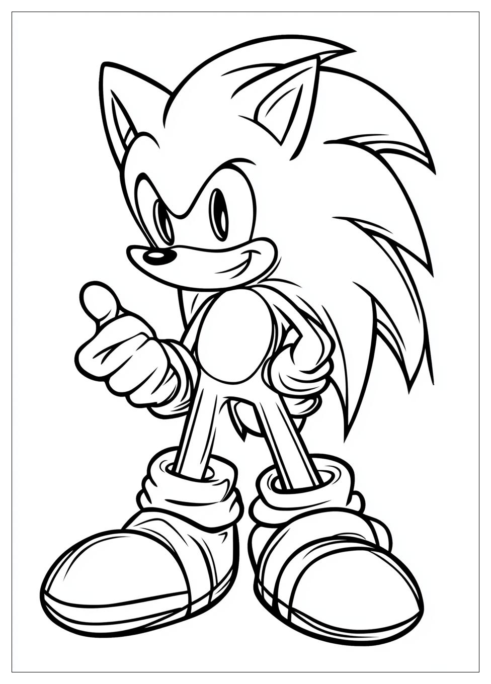Kolorowanki Do Druku Super Sonic 3