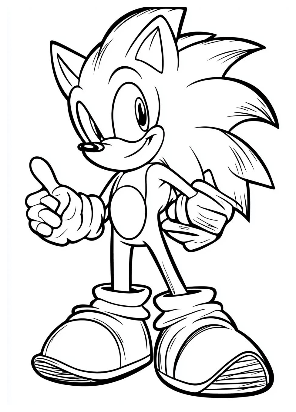 Kolorowanki Do Druku Super Sonic 4