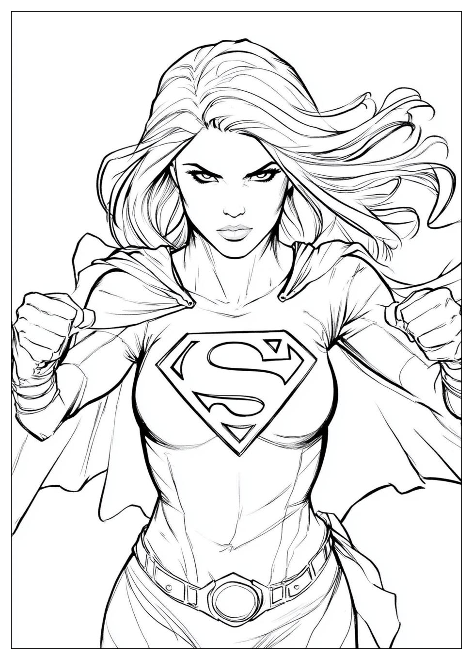 Kolorowanki Do Druku Supergirl 10