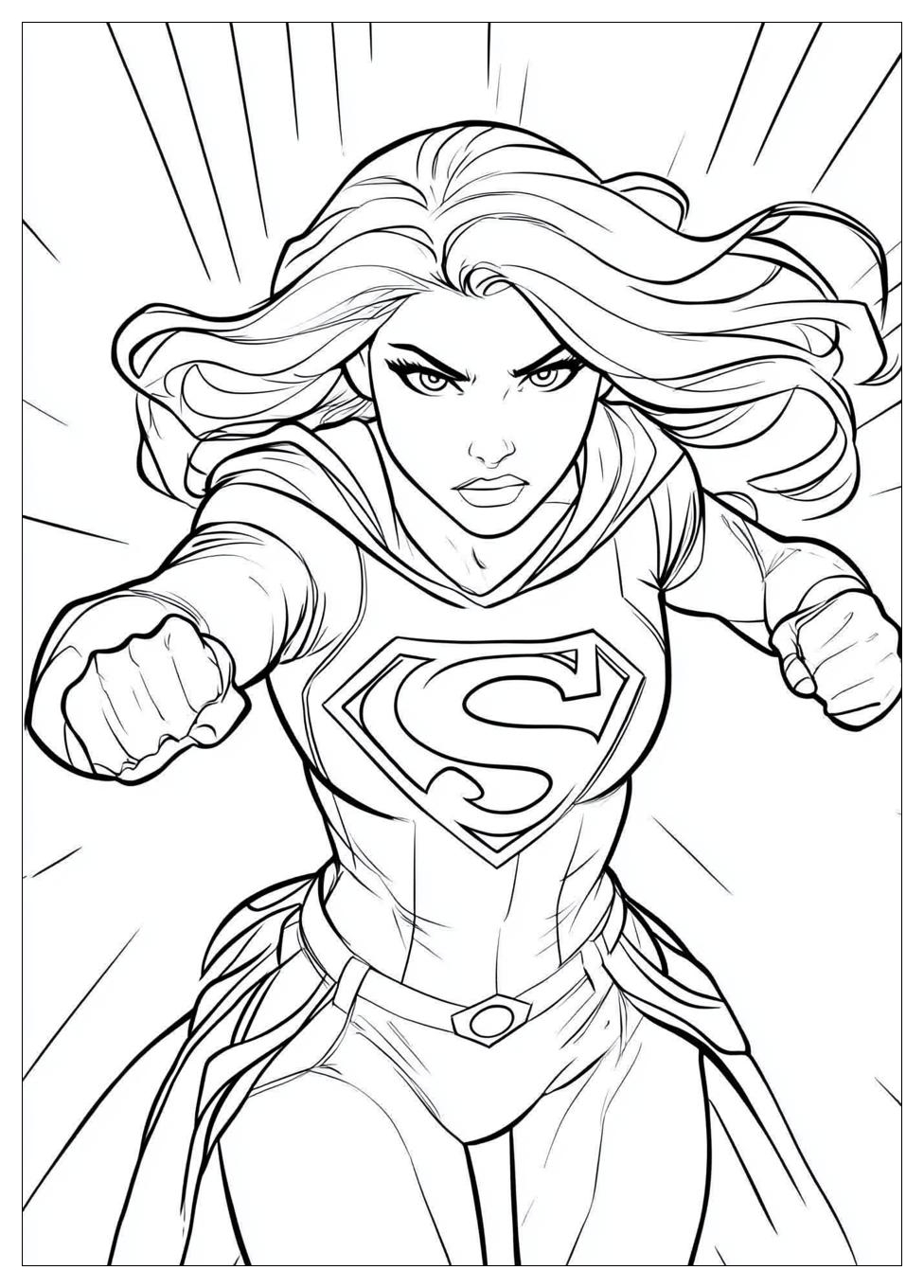 Kolorowanki Do Druku Supergirl 11