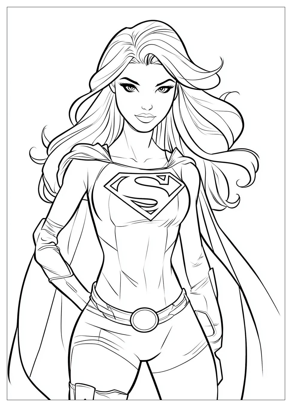 Kolorowanki Do Druku Supergirl 12