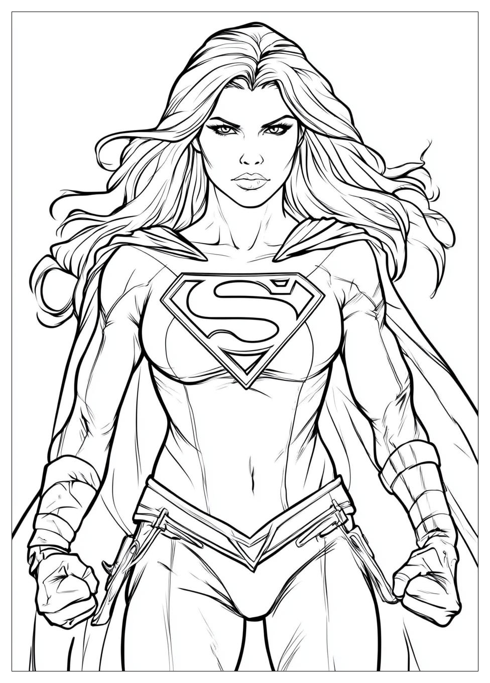 Kolorowanki Do Druku Supergirl 13