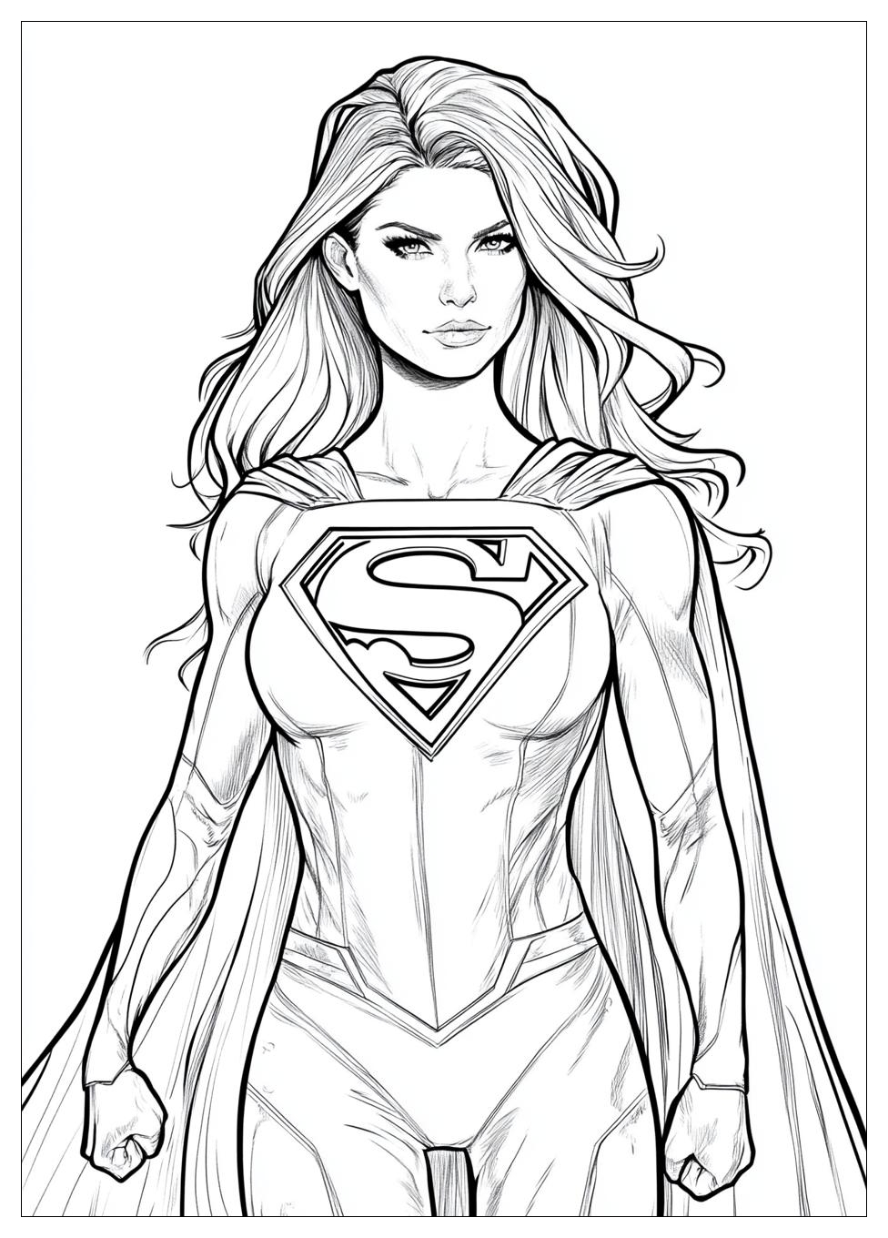 Kolorowanki Do Druku Supergirl 15