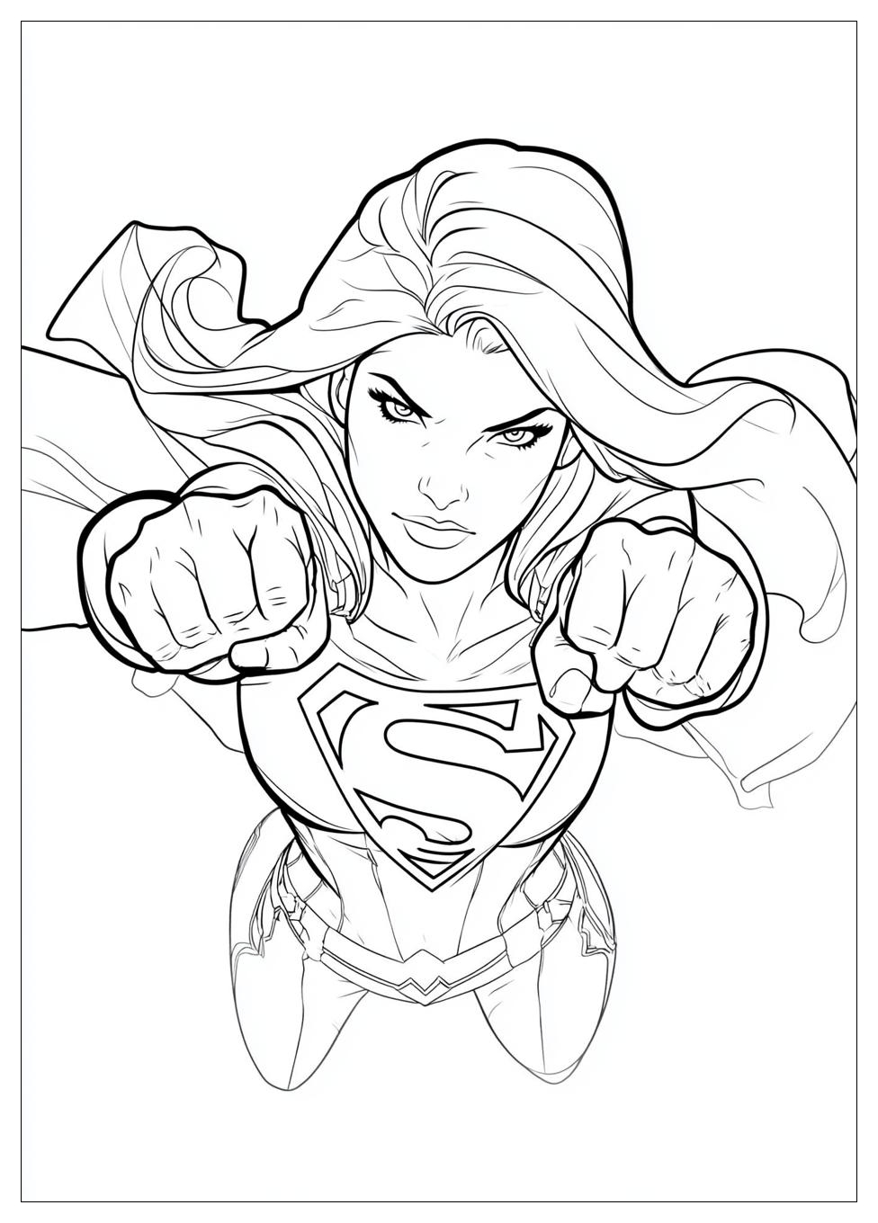 Kolorowanki Do Druku Supergirl 16