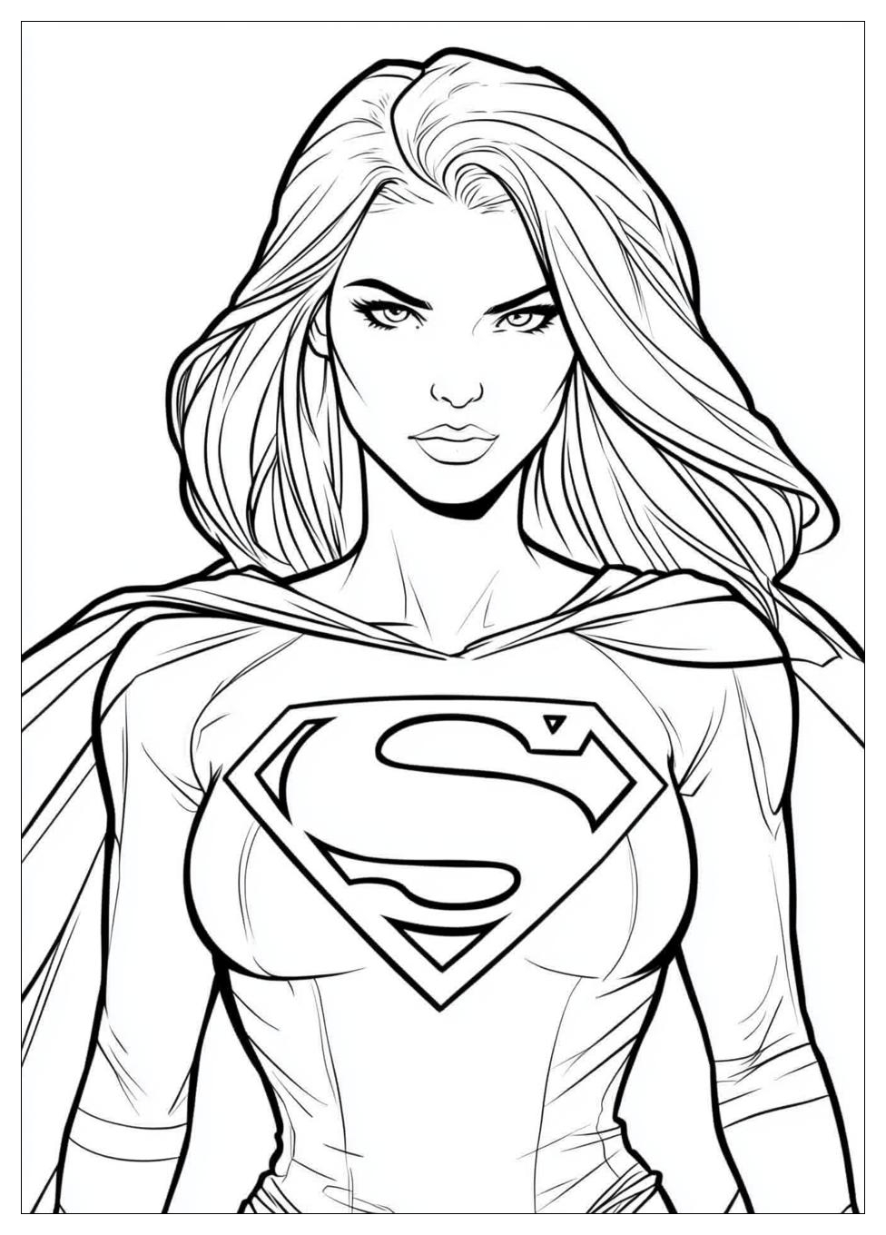 Kolorowanki Do Druku Supergirl 17