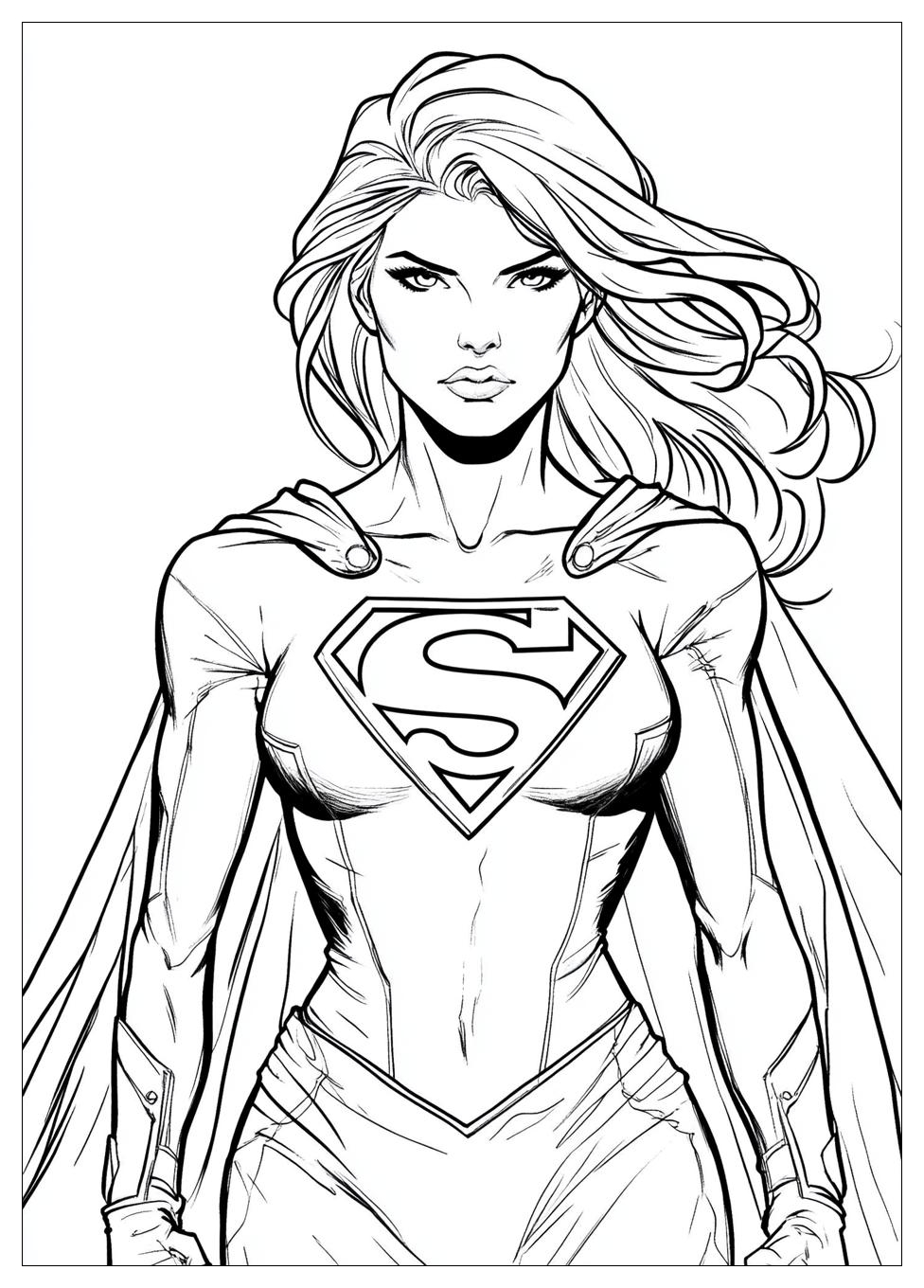 Kolorowanki Do Druku Supergirl 20