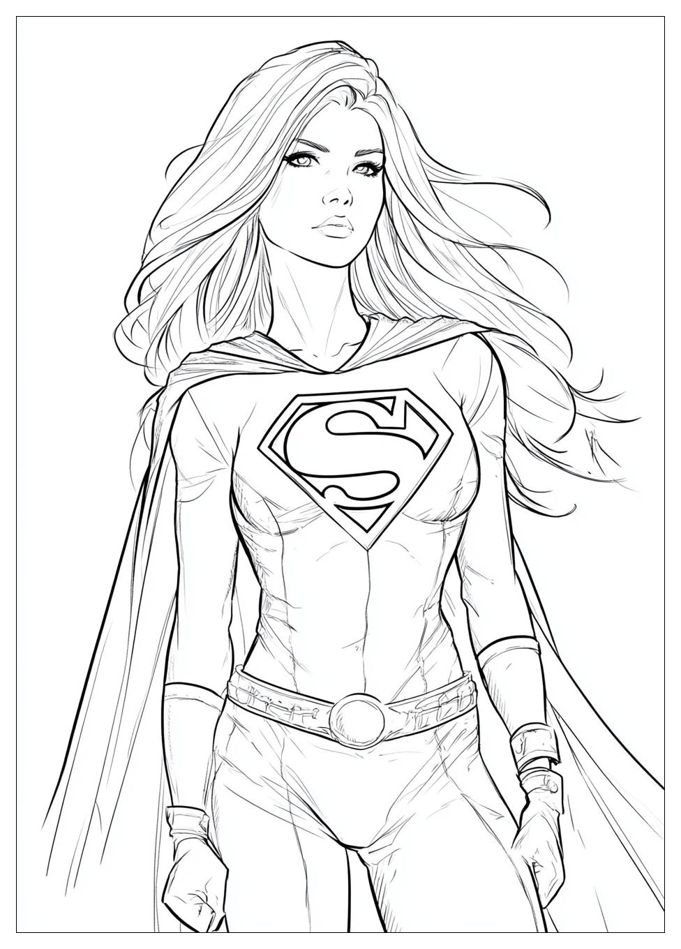 Kolorowanki Do Druku Supergirl 21