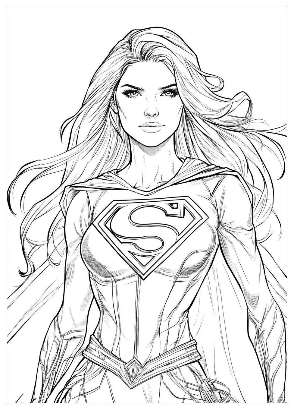 Kolorowanki Do Druku Supergirl 22
