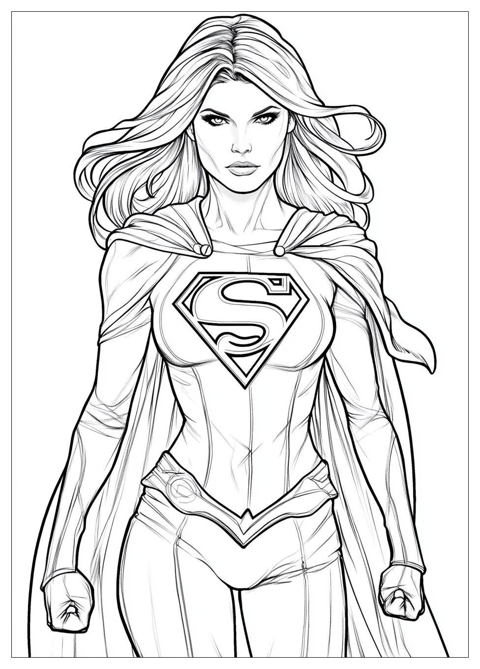 Kolorowanki Do Druku Supergirl 23
