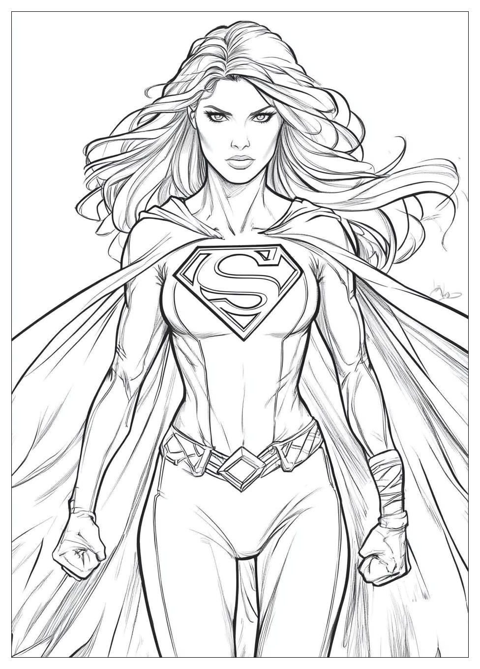 Kolorowanki Do Druku Supergirl 24