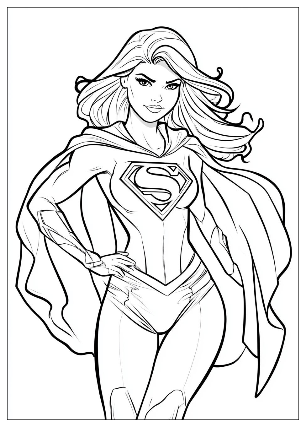 Kolorowanki Do Druku Supergirl 4