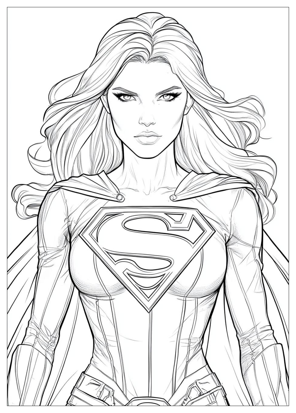 Kolorowanki Do Druku Supergirl 6