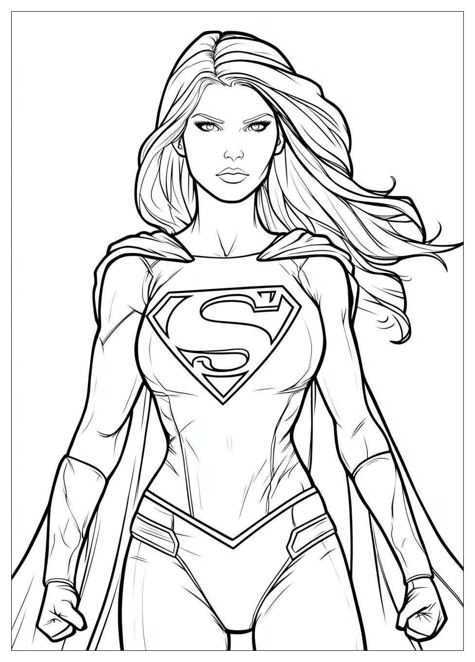 Kolorowanki Do Druku Supergirl 7