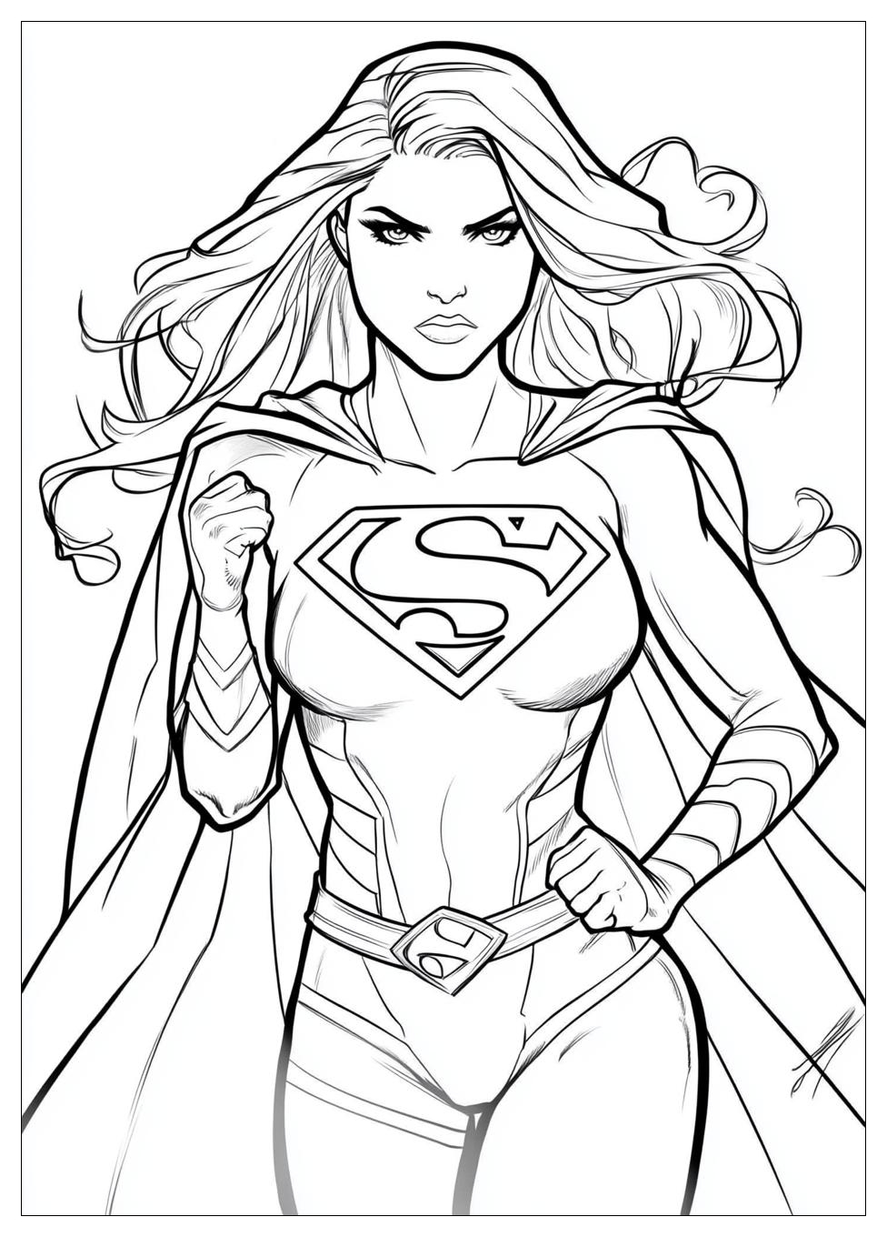 Kolorowanki Do Druku Supergirl 8