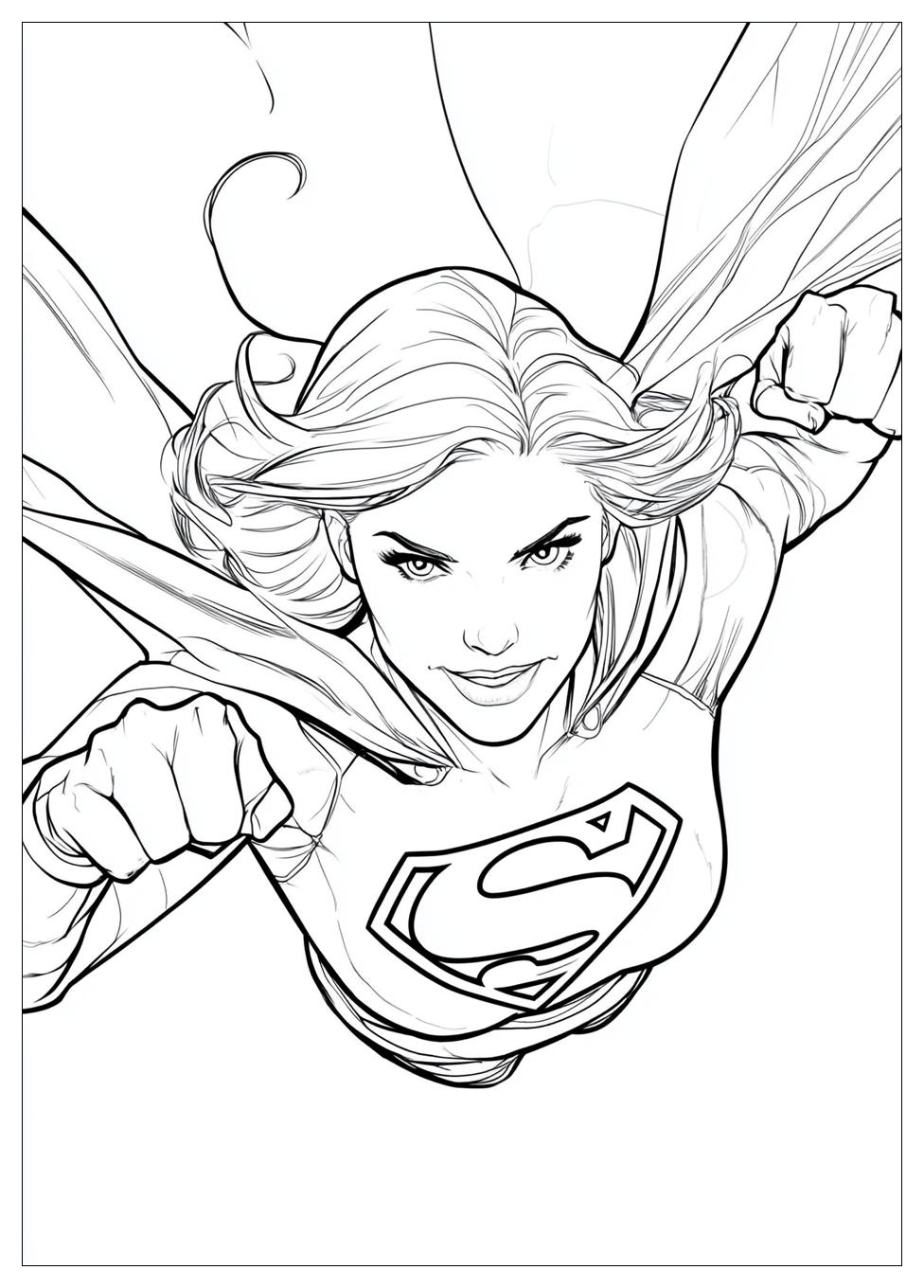 Kolorowanki Do Druku Supergirl 9