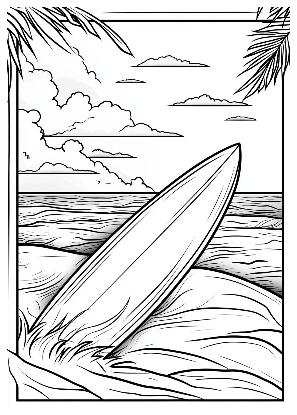 Kolorowanki Do Druku Surfing 1