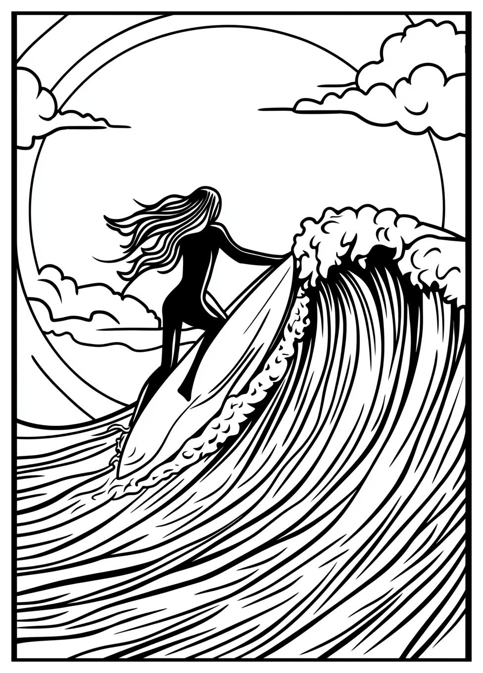 Kolorowanki Do Druku Surfing 15