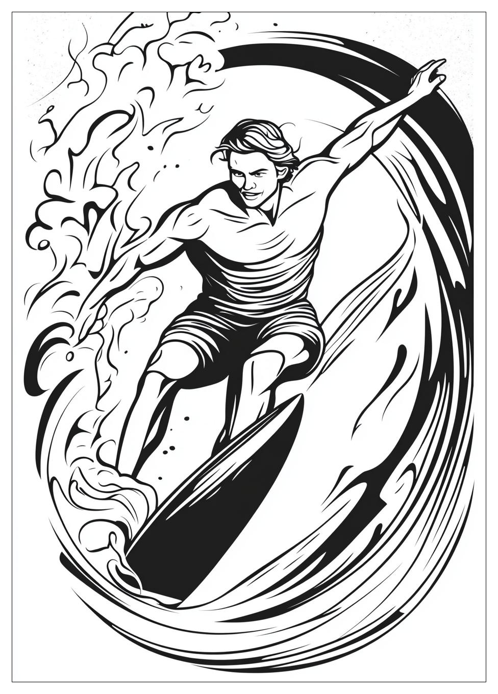 Kolorowanki Do Druku Surfing 19