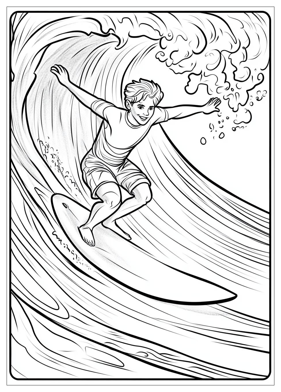 Kolorowanki Do Druku Surfing 4