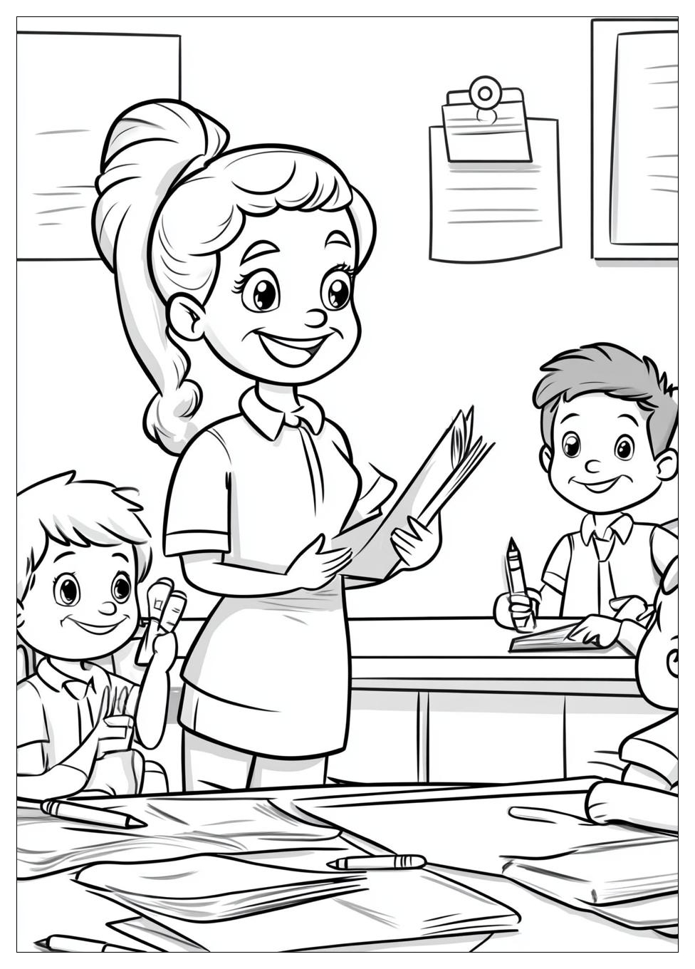 Kolorowanki Do Druku Teacher 7
