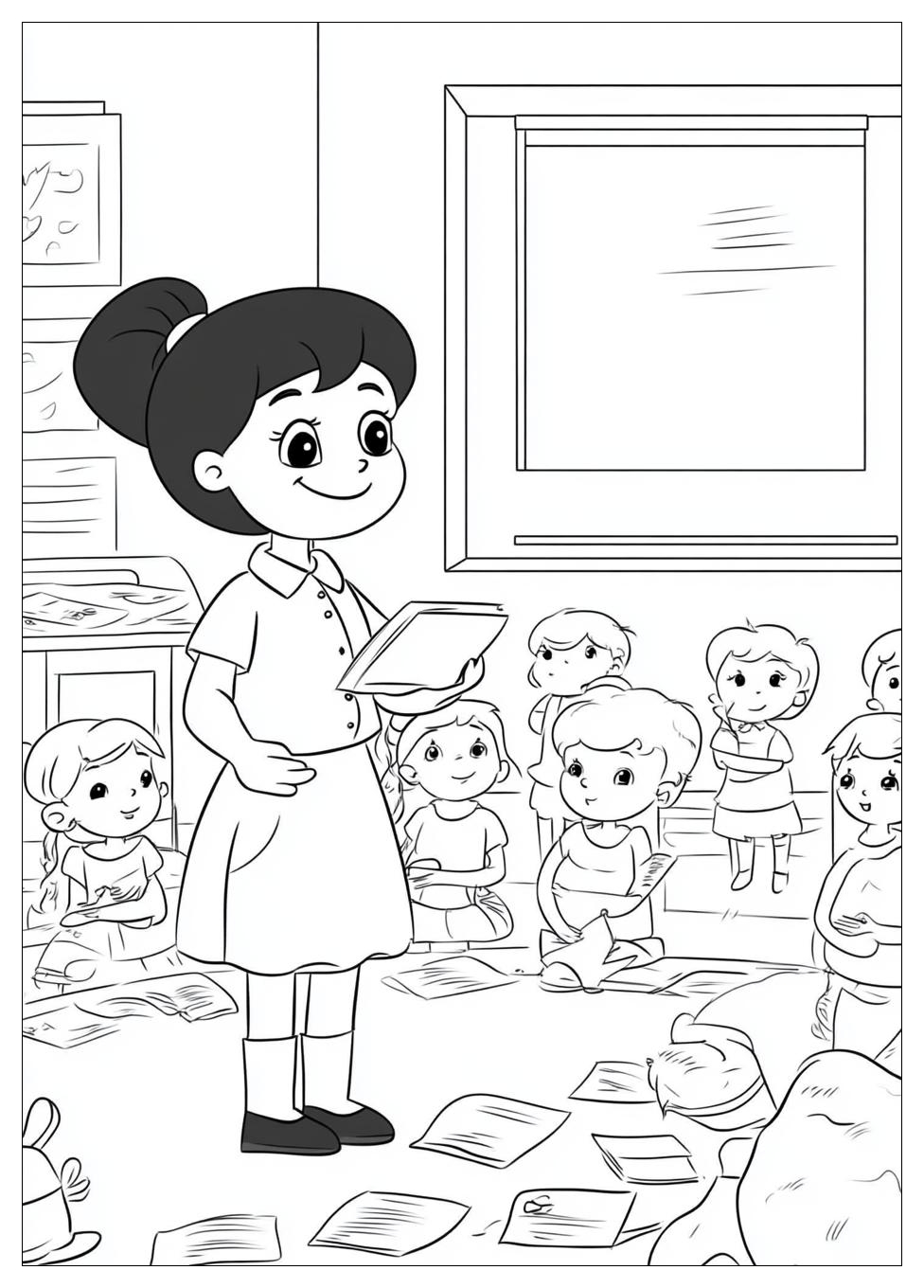 Kolorowanki Do Druku Teacher 9