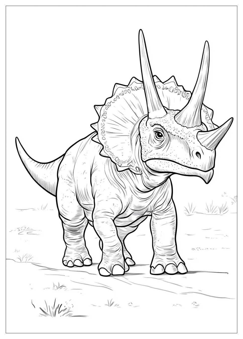 Kolorowanki Do Druku Triceratops 12