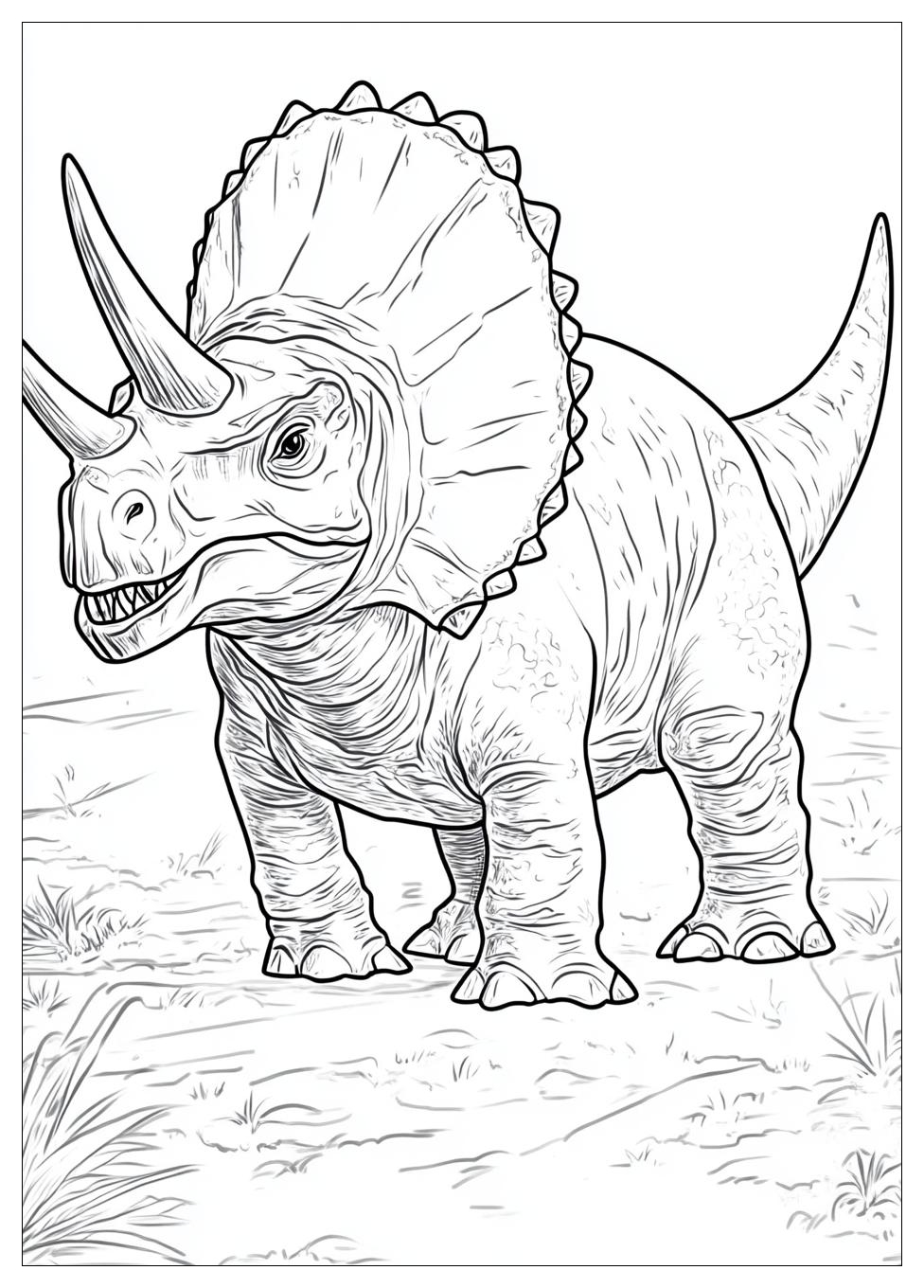 Kolorowanki Do Druku Triceratops 14