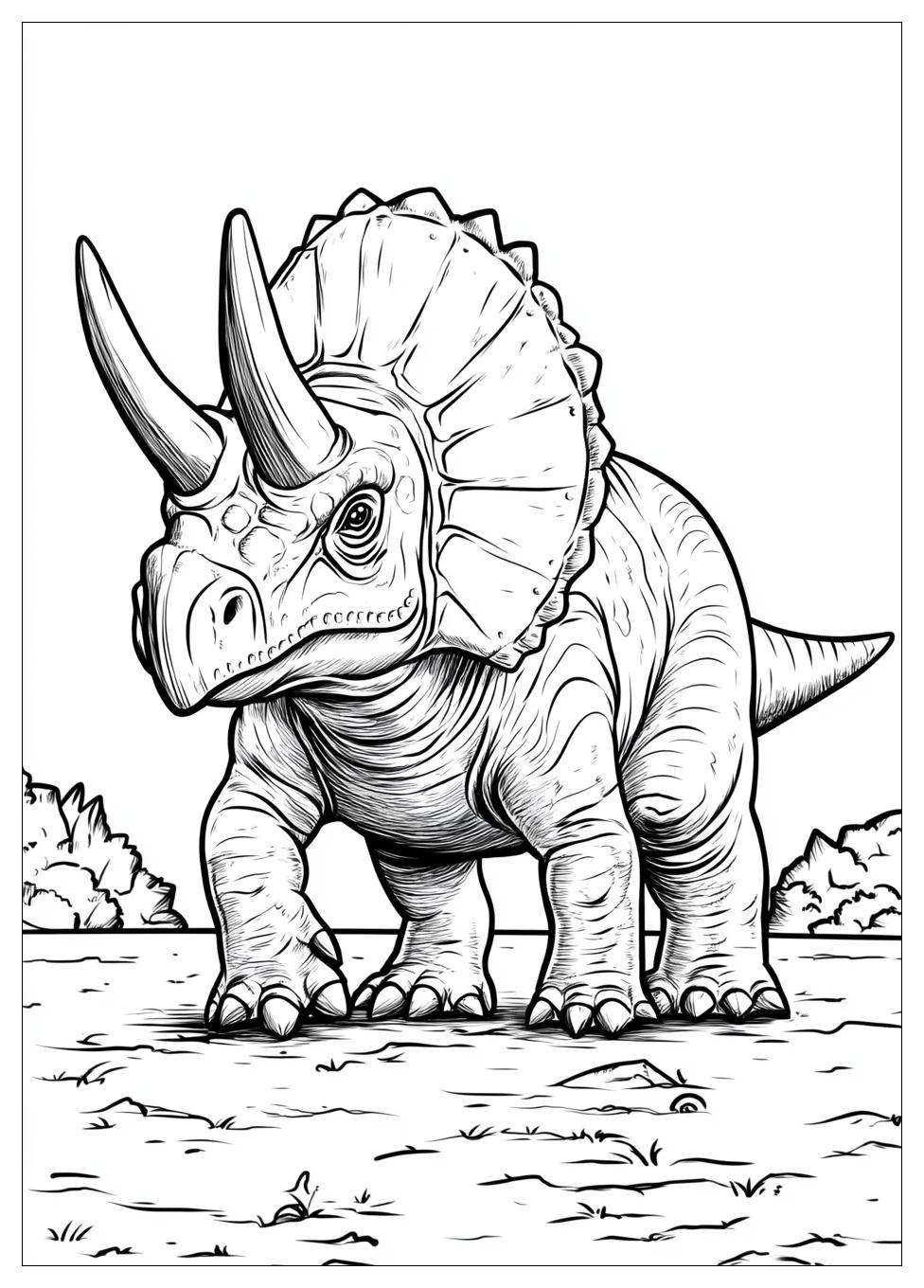 Kolorowanki Do Druku Triceratops 17