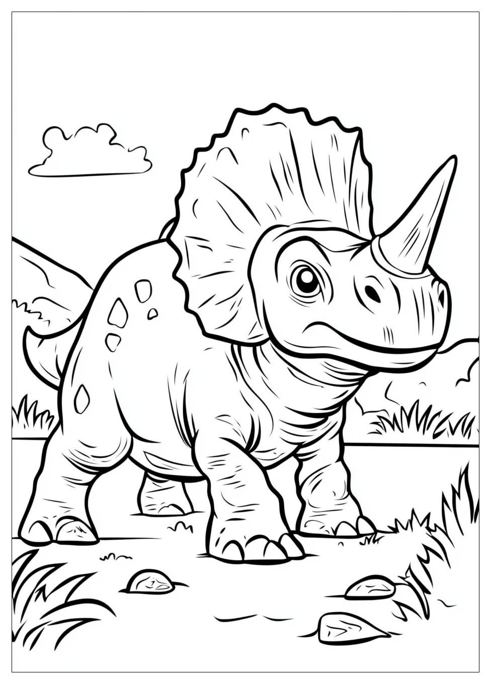 Kolorowanki Do Druku Triceratops 2