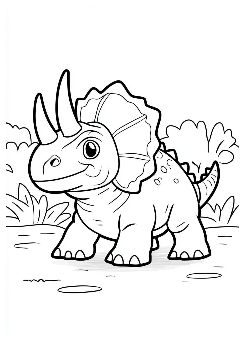 Kolorowanki Do Druku Triceratops 3